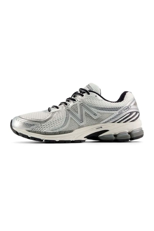 Tênis New Balance 860v2 Masculino Branco/Prata ML860GB2