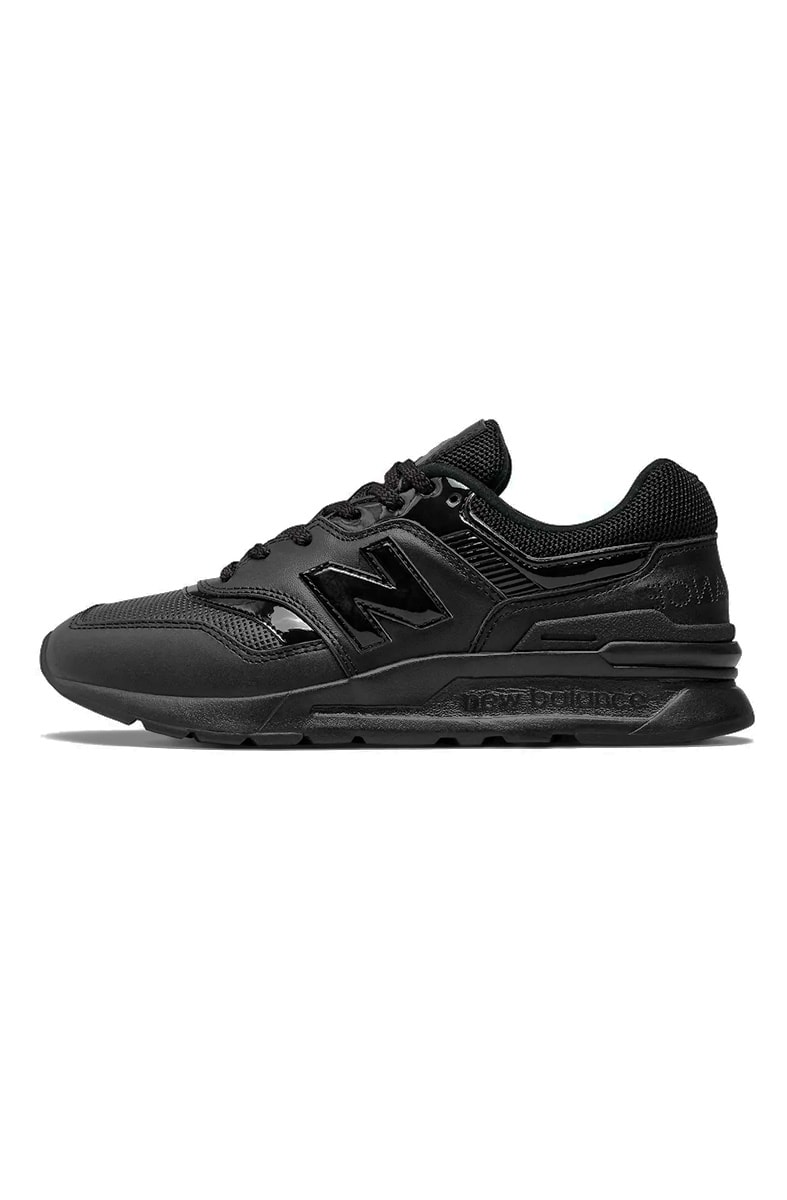 New balance sale de couro preto