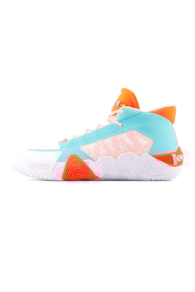 Tênis New Balance BBKLSSD Kawhi II Ocean Blue Branco/Laranja/Azul Tênis New Balance BBKLSSD Kawhi II Ocean Blue Branco/Laranja/Azul