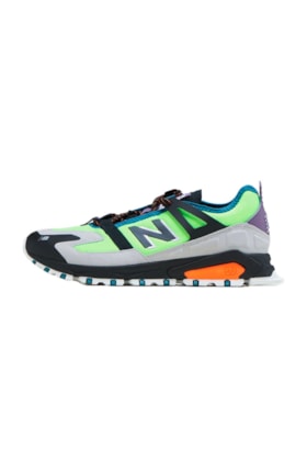Tênis New Balance X Racer MSXRCTCC Preto/Cinza/Verde Tênis New Balance X Racer MSXRCTCC Preto/Cinza/Verde