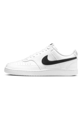 Tênis Nike Court Vision Low Next Nature Branco/Preto Tênis Nike Court Vision Low Next Nature Branco/Preto