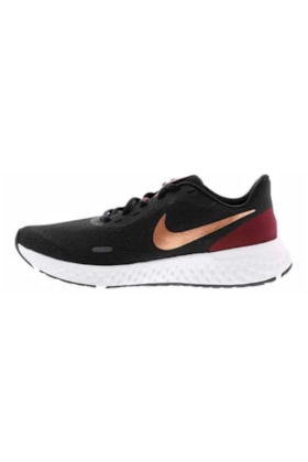 Tenis NIKE Revolution 5 Feminino Preto/Dourado Tenis NIKE Revolution 5 Feminino Preto/Dourado
