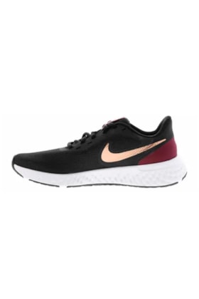 Tenis NIKE Revolution 5 Feminino Preto/Dourado Tenis NIKE Revolution 5 Feminino Preto/Dourado