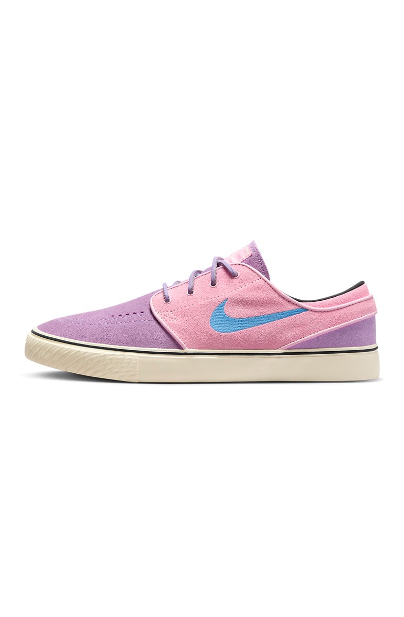 Janoski preto best sale e rosa