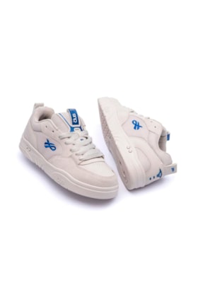 Tenis OUS Fluente Essencial Cinza/Azul 350040-13