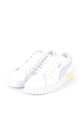 Tenis Puma Cali Star Feminino Branco/Lilás/Amarelo