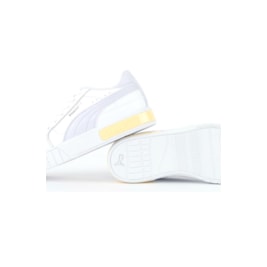 Tenis Puma Cali Star Feminino Branco/Lilás/Amarelo