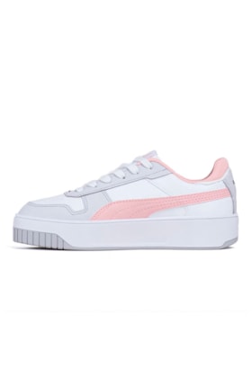 Tênis Puma Carina Street BDP Feminino Branco/Rose/Cinza