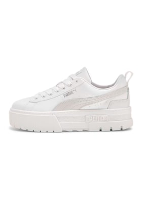 Tênis Puma Mayze Glow Feminino Branco/Prata 394970-01