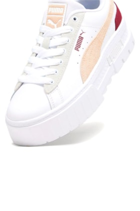 Tênis Puma Mayze Mix Feminino Branco/Bordô