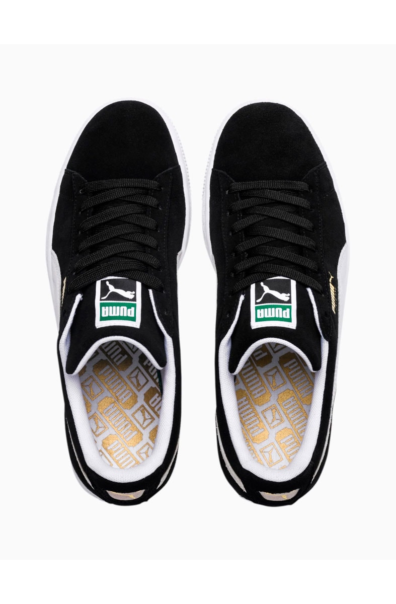 puma suede preto e branco