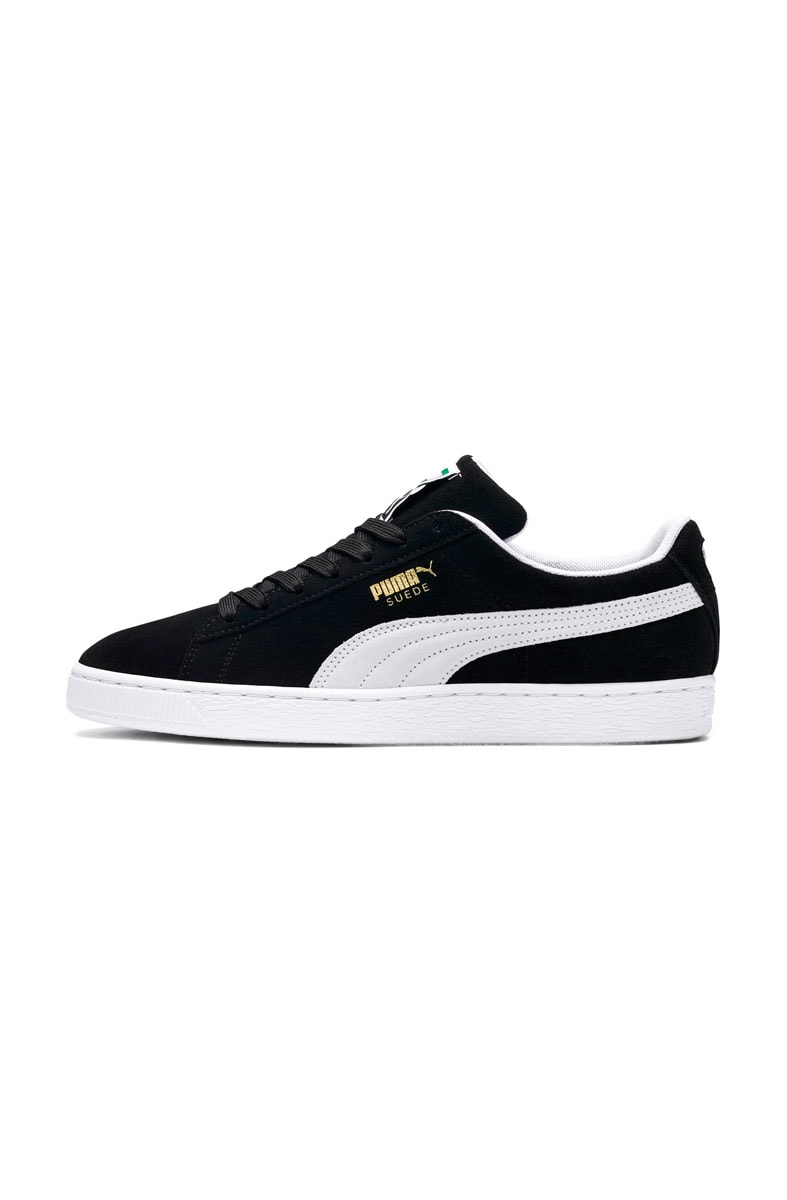 Tenis puma suede sales preto e branco