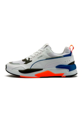 Tenis PUMA X-Ray 2 Square BDP Branco/Azul/Laranja