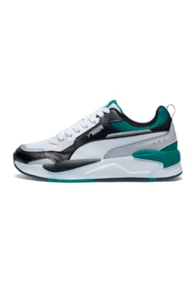 Tenis PUMA X-Ray 2 Square BDP Branco/Preto/Verde Tenis PUMA X-Ray 2 Square BDP Branco/Preto/Verde
