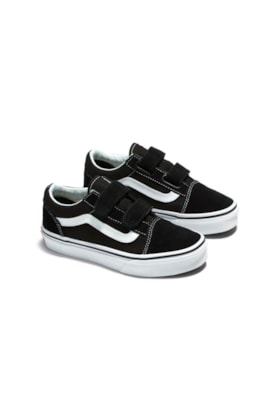 Tênis Vans Old Skool Infantil Velcro Preto/Branco V1001100190001