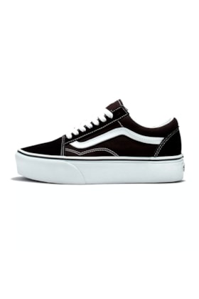 Tênis Vans Old Skool Plataforma Preto/Branco V1002001070011