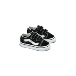 Tênis Vans Old Skool Velcro Infantil Preto/Branco V1001200210001