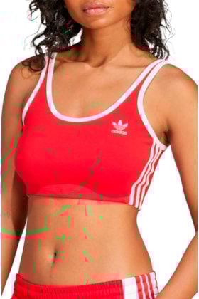 Top Adidas Adicolor 3-stripes Vermelho/Branco