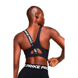 Top Nike Pro Swoosh Feminino Preto