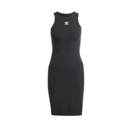 Vestido Adidas Canelado Essentials Preto