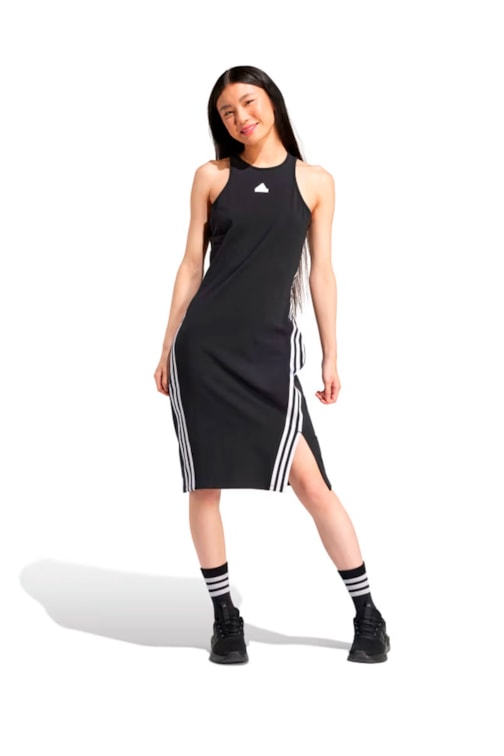 Vestido Adidas Future Icons 3-stripes Preto/Branco