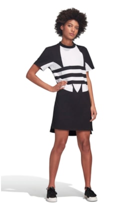 Vestido ADIDAS Logo Preto Vestido ADIDAS Logo Preto