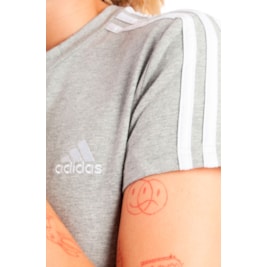 Vestido Adidas Sportwear Basic 3-stripes Cinza/Branco IC9883