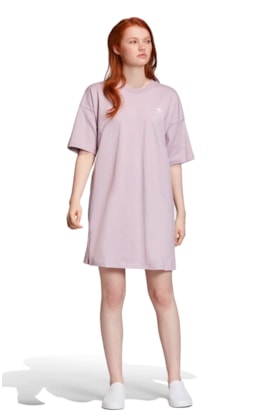 Vestido ADIDAS Trefoil Feminino Roxo Vestido ADIDAS Trefoil Feminino Roxo